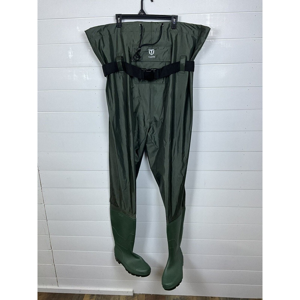 TIDEWE Bootfoot Chest Wader 2-Ply Nylon/PVC Waterproof Fishing & Hunting SIZE 11